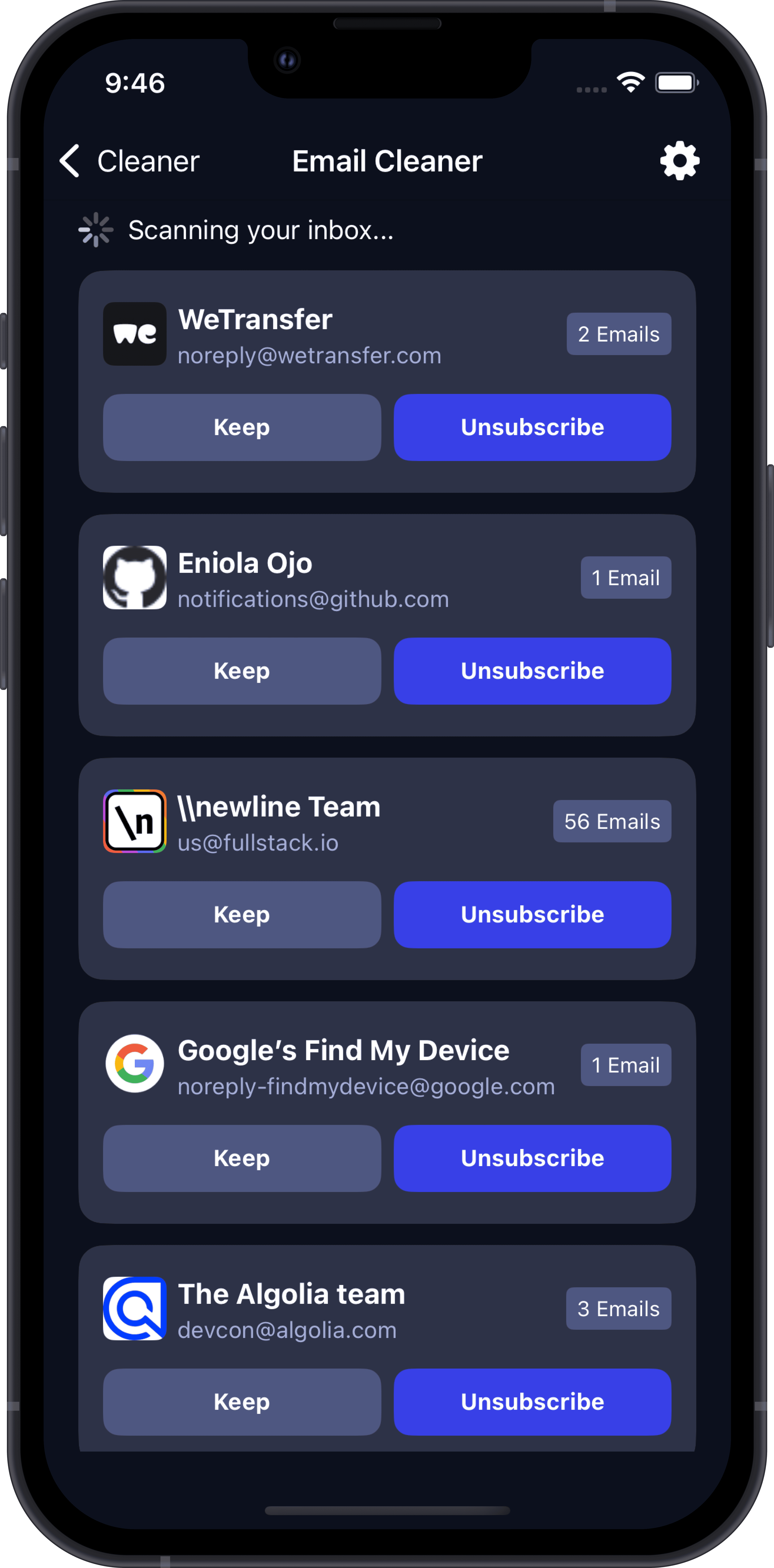 iOS app image